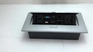 Quality Multimedia conference desktop recessed mounted power socket with usb for sale