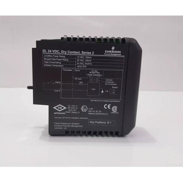 Emerson DeltaV KJ3201X1-BA1 DI 8-Channel 24 VDC Input Module Seismic Vibration Monitor