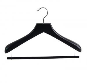 Black Adults Clothes Wooden Suit  coat rack Hangers  display hangers with trouser bars