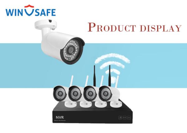 Buy Motion Detection 960P Wireless IP Camera System 4CH Wifi NVR Kit With 2Pcs Antenna at wholesale prices