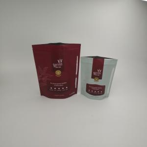 China Stand Up Zipper Matt Food Grade Packing Coffee Bag  Biodegradable Packaging Coffee Bags With Customized Logo on sale