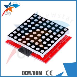 Quality 8 x 8 Dot Matrix Driver Module , 2 in 1 74HC595 Chip Red LED Display Board Kit for sale