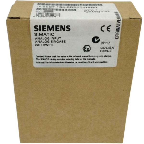 SIEMENS 6ES7134-5RB00-0AB0 SIMATIC DP, ELECTRONICS MODULE FOR ET200IS, 2 AI, 2DMU, 0(4) - 20 MA, FOR CONNECTING 2-WIRE