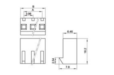 Original CNJWY VH3.96 16 Pins Wafer Housing Terminal
