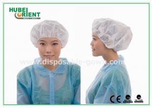 Quality OEM Disposable Single Elastic Non Woven Bouffant Cap With For Clinic for sale