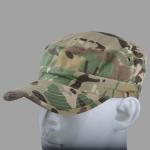3D Embroidery Flat Top Army Cap Military Peaked Hat Strap Closure For Men /