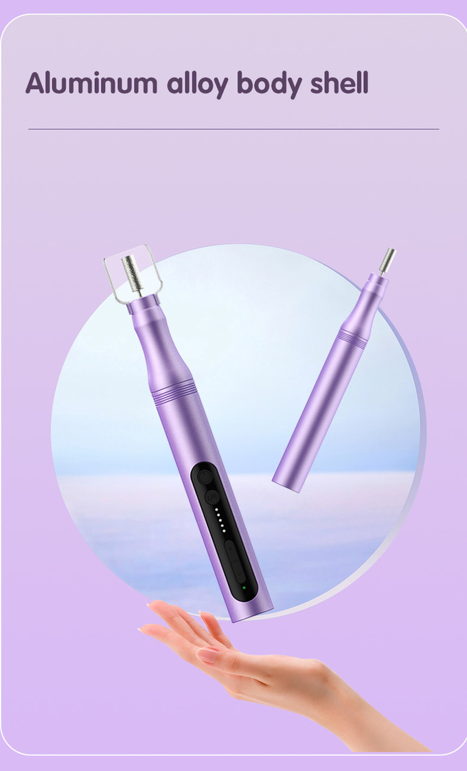 USB Charging 5 Modes 6 Drill Bits Low Noise Portable Nail Polishing Electric Manicure Pedicure