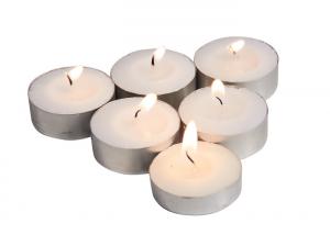 Quality 3.7cm Diameter Wedding Centerpieces White Tealight Candles for sale