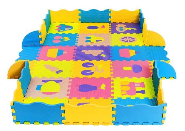 Buy Eco-Friendly 100% eva puzzle mats with fence soft baby play mat at wholesale prices