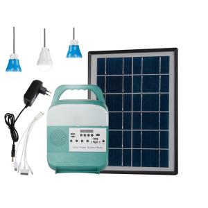 Mini Radio Solar Home Lighting System With Torch Home Kit Power Bank
