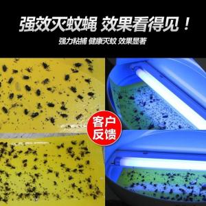 Quality Home Use Radiation-free Flies insect glue trap Zapper Sticky trap with 2-Tube UV LED Electric Mosquito Killer Lamp for sale