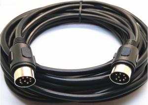 Quality Precision Audio DIN Power Cable Double Shielded Oxygen Free Copper Lines Reduce Distortion for sale