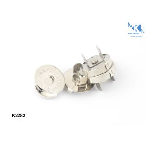 Quality 18mm Handbag Magnetic Closure , Magnetic Button Clasp Snaps Eco - Friendly for sale