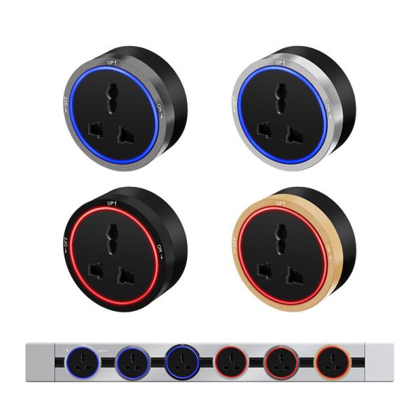 Buy 16A Hidden Power Track Socket 3M Kitchen USB Power Socket With LED Light at wholesale prices