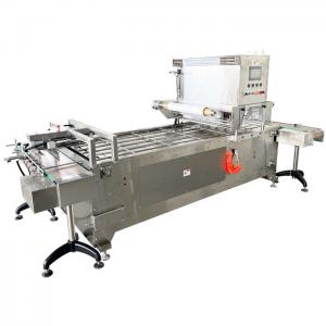 Quality PLC Controlled MAP Tray Sealer Machine 0.4-0.6Mpa Air Pressure for sale