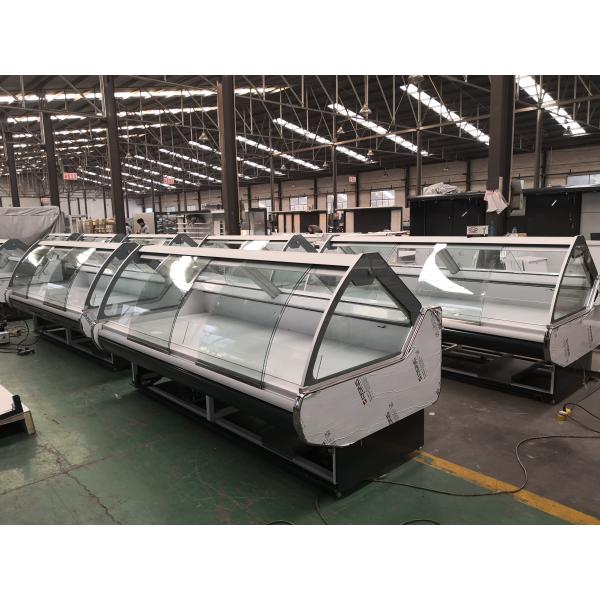 Front Open Door Deli Cooler Supermarket Cooked Food Display Fridge Counter Merchandiser