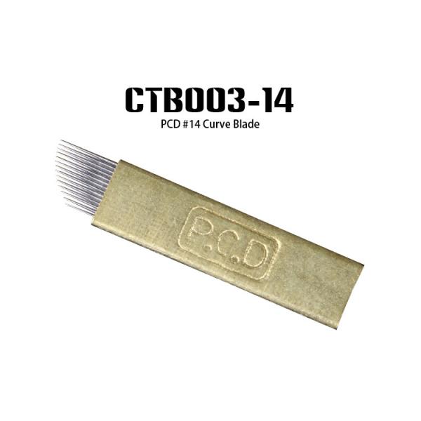 Disposable Tattoo Eyebrow Microblading Permanent Makeup Needles with Gold