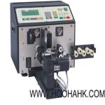 Automatic computerized wire and cable cutting and stripping and twisting machine