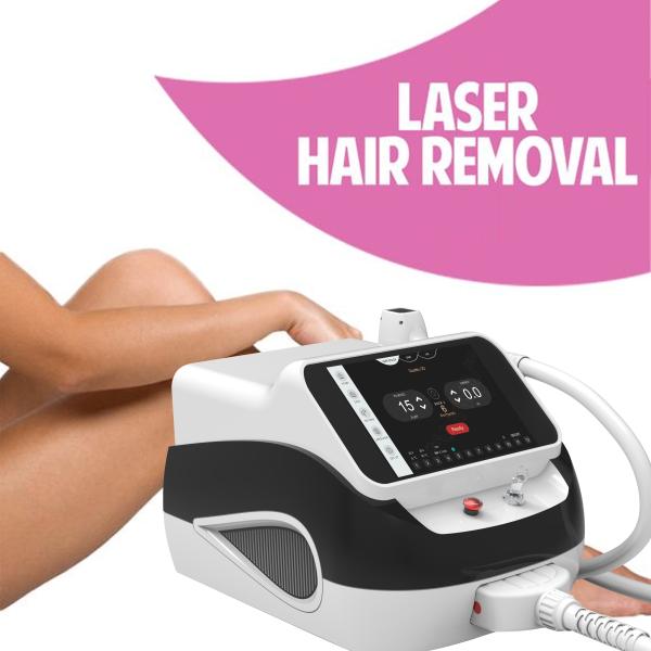 Portable Diode Laser Hair Removal Machine 808 755nm 1064nm Triple Wavelength