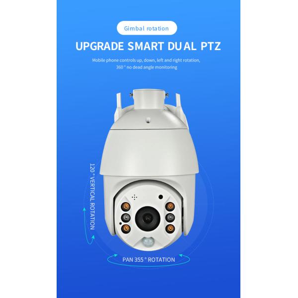 Glomarket 4G US/AU/JP Solar Lower Powered PTZ 2MP/4MP Waterproof Camera Smart Security Surveillance Cctv Camera