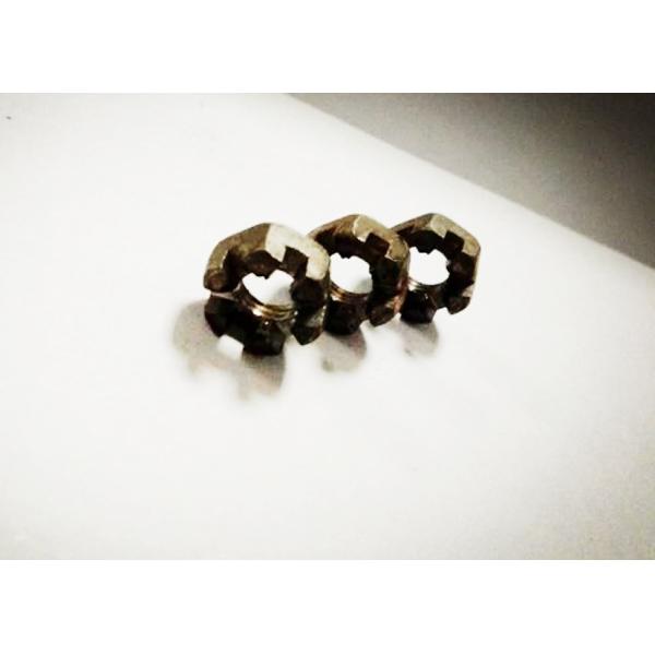 Coarse Thread Hexagon Slotted Nut , Q235 M8 Castle Nut For Widest Application