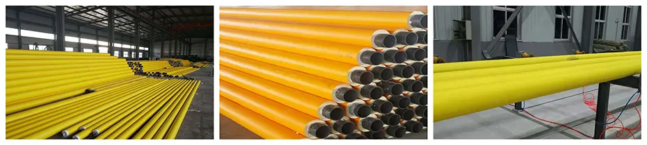 PU Foaming Insulation Pipe Making Machine With HDPE Jacket Extrusion