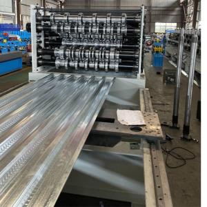 Quality Decking Floor / Wall Panel Double Layer Roll Forming Machine For PPGL PPGI AL Tiles for sale