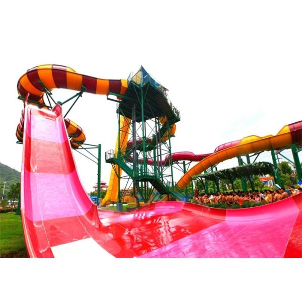 Customized FRP Boomerang Indoor Water Park Slide