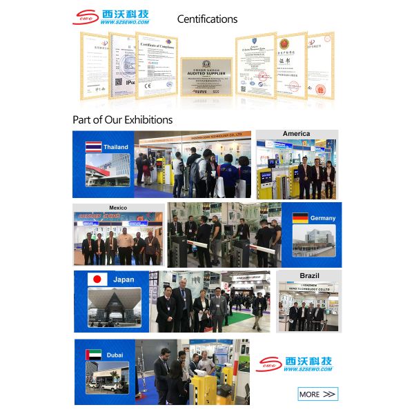 SEWO Long Range UHF RFID Parking System with Vehicle Access Control and Remote Wired RS485 Control