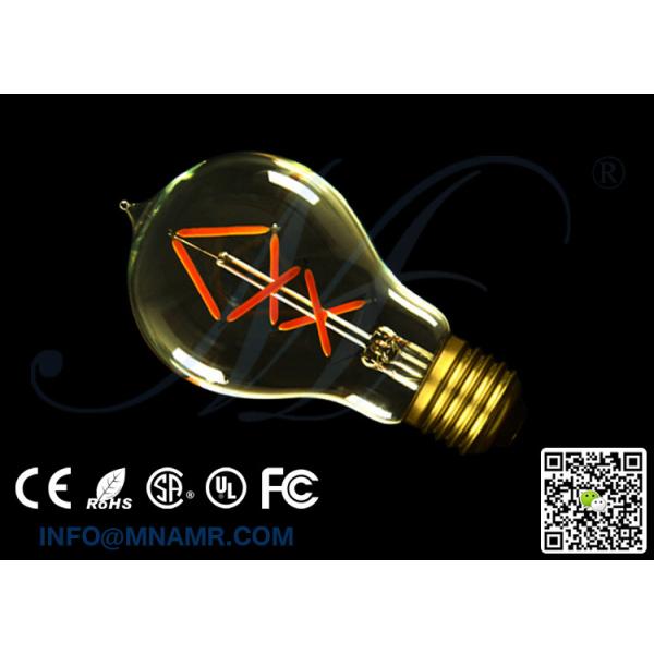 3W Dimmable Edison A19 LED Bulbs 2200 Kelvin Warm White 360 Emitting Beam Angle 20 Watt Equivalent