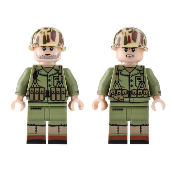 Buy WW2 U.S army combat action figures soldiers with military figures weapons and accessories building blocks at wholesale prices