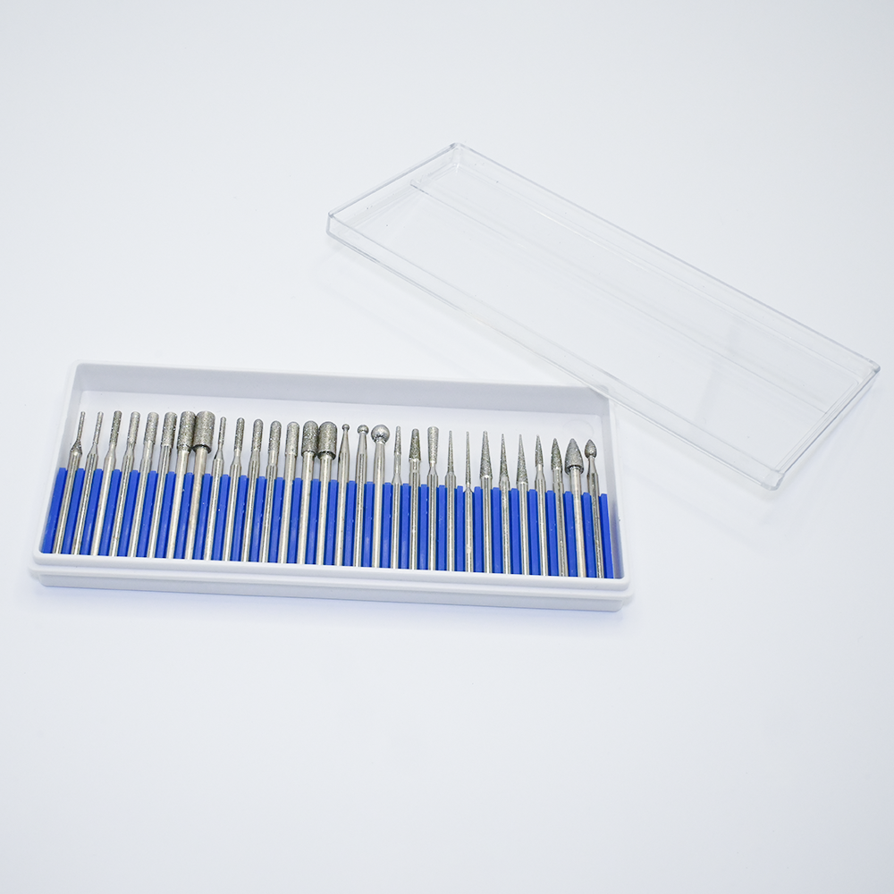 30 Different Shapes Double Cut Tungsten Carbide Rotary Burr Set with 120° Point Angle and 3 Years Warranty