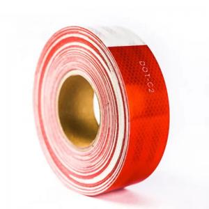 Quality Red and White Reflective Sticker, Reflector Tape, Dot c2 Reflective Tape for Truck for sale