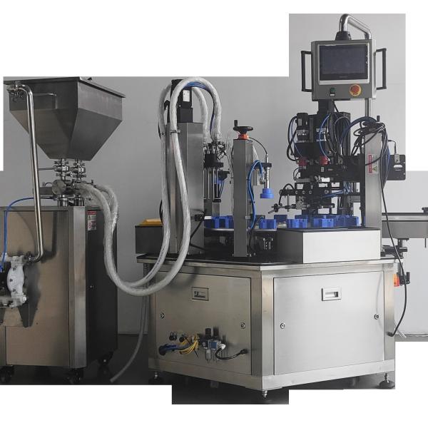 Stainless Steel 20-300ml Automated Filling Machine With Capping