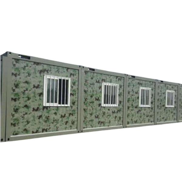Camouflage Prefabricated Mobile House Container Camp House for Emergency Rescue Epidemic