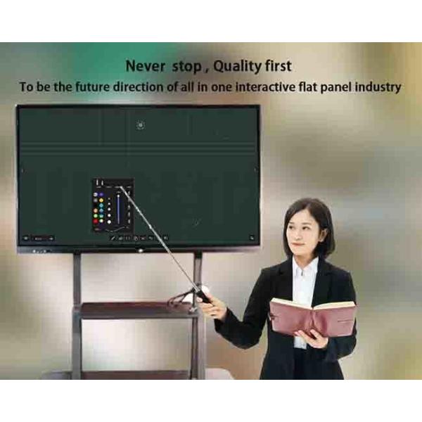 Pen Touch 4K Smart Board Dual OS 86 Interactive Display For Teaching