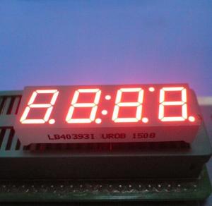 Quality Ultra Red 0.39&quot; Led Clock Display Common Anode 4 Digit 7 Segment For Instrument Panel for sale