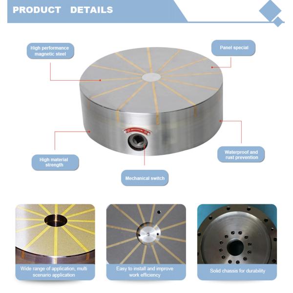600mm Fine Pole Round Magnetic Chuck Radial Type