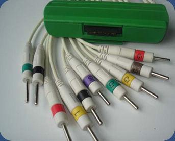 Buy nihon kohden ECG-9320  12 lead ekg cable with banana, clip,snap,din type at wholesale prices