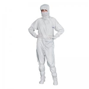 Quality ESD coverall cleanroom clothes Anti-static cleanroom garments ESD clothes supplier from China for sale
