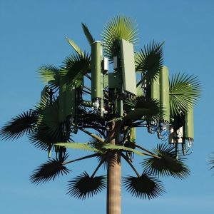 Quality Palm Tree Fake Tree Cell Tower Camouflaged Telecommunication 5-80M for sale