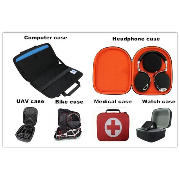 Custom orange Eva travel portable carrying case 360*300*260 MM