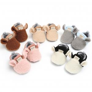China Newborn warm berber Fleececute animal Crawling shoes prewalk winter baby booties on sale