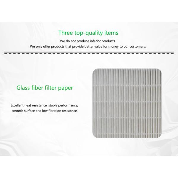 Close-up view of HEPA filter structure