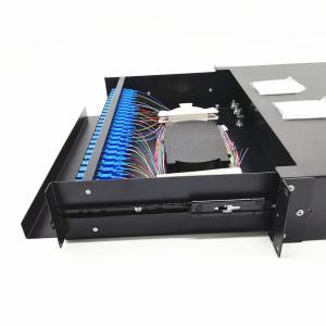 Quality Data Center Application Fiber Optic ODF with 12-24 Core Scrack Mount Splicing Design for sale