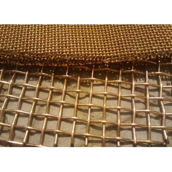 Woven Type Brass Wire Mesh Screen Square Hole 1m Width For Liquid Filter