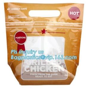 Quality Plastic Zip lockk bag for chicken packing/microwaveable chicken bags/anti-fog plastic, Roast chicken package bag for sale
