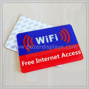 Quality Acrylic Free Wi-Fi Hotspot Signs for sale