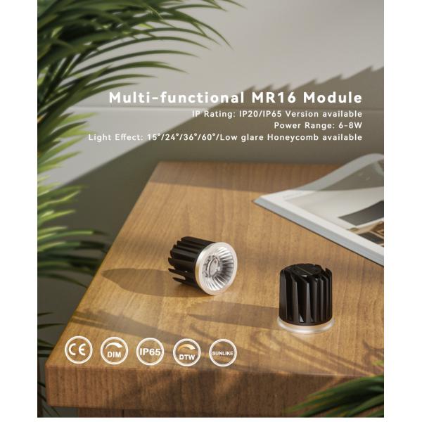 IP65/ IP20 MR16 Module Full Spectrum Commercial Lighting Efficient Heat Sink