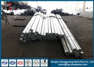 Quality Direct Burial Power Transmission Poles For Transmission Line With Bitumen Painted for sale